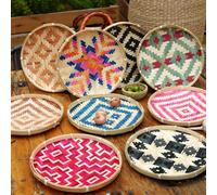 1 Plateau décoratif en bambou, panier de rangement et de séchage pour la maison, fournitures pour la maison, cadeau de fête créatif, mini produits en bambou, Convient pour toutes les saisons, décorati