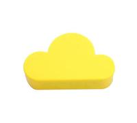 1 porte-clés magnétique en forme de nuage - Auto-adhésif - Design minimaliste japonais - Pour mur - Jaune