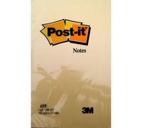 Bloc-notes jaune uni Post-It 102 x 152 mm - bloc de 100 feuilles