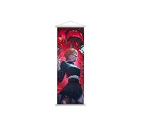 1 poster Jujutsu Kaisen en rouleau à suspendre au mur en tissu forgé pour décoration de chambre à coucher (style 2)