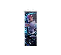 1 poster Jujutsu Kaisen en rouleau à suspendre au mur en tissu forgé pour décoration de chambre à coucher (style 7)