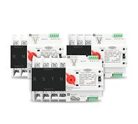 1 rail Din 2P 3P 4P ATS double alimentation automatique commutateur de transfert électrique commutateurs de puissance 63 A 100 A 125 A (taille : 3P, couleur : 230 V 63 A)(230v 63a,2P)