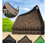 1 rideau pare-soleil extérieur en filet, filet pare-soleil et œillets, très résistant à la déchirure, facile à installer, pour balcons, patios, piscines, toits-terrasses, abris de voiture, plantes, ni