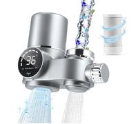 1 Robinet filtre à eau, Affichage LED température, Mode double sortie, Filtre charbon actif, Stérilisation UV, Cuisine Salle de .