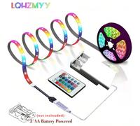 1 rouleau 1m/3,28 pi 3 mètres/9,84 pi 5m/16,4 pi 10m/32,8 pi 15m/49,21 pi Bande lumineuse LED RVB multicolore 5V 3535, convient pour la chambre, la cuisine, le salon, la salle de bain, les fêtes, la p