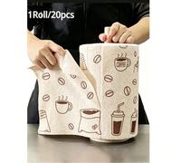 1 rouleau/20 pièces Lingettes de nettoyage microfibre super absorbantes et réutilisables - Très absorbantes, durables et lavables en machine. Serviettes de cuisine convenant pour la vaisselle, le nett
