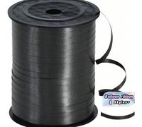 1 rouleau, 250 yards de ruban noir frisé pour l'emballage de cadeaux, la ficelle de ballon, le mariage, l'anniversaire - ruban brillant métallique pour les bouquets et le papier d'emballage pour les f