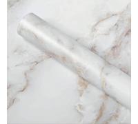 1 rouleau d'autocollants muraux décoratifs de cuisine, papier peint vinyle autoadhésif aspect marbre, papier peint contact étanche et résistant à la chaleur, décoration murale pour chambre à coucher, 