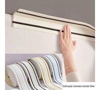 1 rouleau de 14 cm x 2,3 mètres de bordure décorative en mousse flexible auto-adhésive, moulure de plinthe autocollante, bordure murale décorative 3D, convient pour le sol et le mur 14 cm x 2,3 mUnico