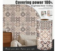 1 rouleau de 1m/3m/5m de papier peint vintage beige brun avec motif floral texturé de style artistique, convient pour la rénovation de la maison, la décoration de la pièce, le remodelage des armoires,