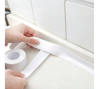 1 rouleau de 2,2 cm de large Ruban adhésif étanche en PVC, longueur 1 m/3 m/5 m, pour les fissures et les espaces, convient pour la cuisine, la salle de bain, la baignoire 1 mètre/rouleau (blanc),3 mè
