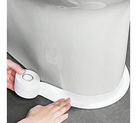 1 rouleau de 3,8 cm x 5 m de ruban d'étanchéité auto-adhésif blanc. Ruban d'étanchéité adhésif, imperméable, anti-moisissure et résistant à l'huile pour la salle de bain, la cuisine, les toilettes, la