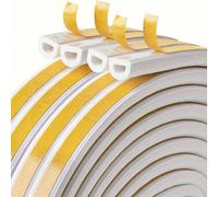 1 rouleau de 5,0 mètres de bande d'étanchéité adhésive résistante aux intempéries pour portes et fenêtres - isolation en plastique durable pour la prévention des collisions, la protection contre les c