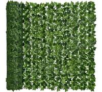 1 rouleau de clôture de haie artificielle en lierre pour l'intimité, écran mural de clôture de haie artificielle et décoration de feuilles de vigne de lierre artificielles, convient pour la décoration