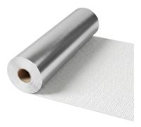 1 rouleau de dalles de plafond à décoller et à coller, panneaux muraux flexibles épais, revêtement mural isolant imperméable, blanc (32, 81 pieds X 19, 69 pouces).