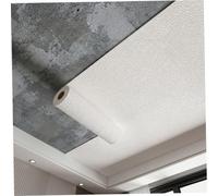 1 rouleau de dalles de plafond à décoller et à coller, panneaux muraux thermiques blancs texturés, revêtement imperméable et résistant l'humidité (32, 81 pieds x 19, 69 pouces)