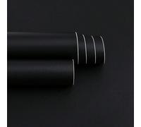 1 rouleau de papier peint adhésif noir unicolore, taille 40 cm x 5 m/3 m/1 m, surface mate en PVC, imperméable, facile à nettoyer, autocollant amovible, convient pour la chambre, le salon, l'hôtel, la