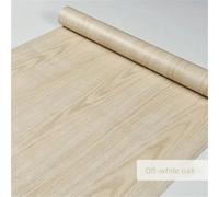 1 rouleau de papier peint effet bois beige, convenant à la décoration murale de la chambre en dortoir. Papier peint autocollant en vinyle, résistant à l'huile et à l'eau. Stickers muraux amovibles, pa