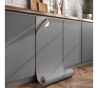 1 rouleau de papier peint minimaliste de couleur unie, surface mate gris foncé, papier contact auto-adhésif, pour décorer la chambre, les plans de travail, les armoires, les placards, la décoration mu