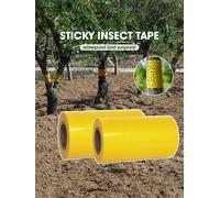 1 rouleau de ruban adhésif jaune double face anti-insectes pour empêcher les insectes, les fourmis et les mites de grimper. Piège à insectes pour jardin extérieur 10cmX2m 3pcs