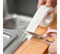 1 rouleau de ruban d'étanchéité transparent, imperméable et résistant à la moisissure. Haute adhérence, facile à appliquer. Convient pour la cuisine, les plans de travail de salle de bain, les espaces