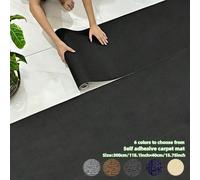 1 rouleau de tapis épais antidérapant en polyester, autocollant, facile à couper, convient pour la chambre, le salon, le paillasson, le tapis d'escalier et le tapis commercial, décoration d'intérieur 