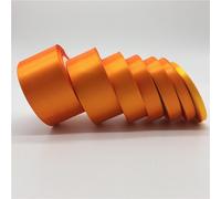 1 Rouleau orange En Satin Ruban Pour À La Main À Nœud Artisanat Mariage Noël Décoration DIY Carte Cadeau Emballage L,M,S,XL,XXL,XXXL,FPolyester
