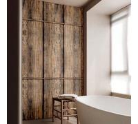 1 rouleau Papier peint auto-adhésif en PVC à faux grain de bois large de 45 cm, étanche, anti-saleté, facile à nettoyer, avec de la colle à l'arrière et adapté pour la rénovation du salon, de la chamb