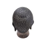 1 * Sculpture De Tête De Bouddha, Sculpture D'intérieur Et D'extérieur, Décoration De Maison, Ornement De Méditation, Artisanat Vif