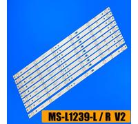 1 set - 9 pcs Bandes de rétroéclairage LED pour JVC LT-55N776 AKTV CTV5584-UHD-SMART-CURVED CTV554T UHD CTVcape T DU55100055JP MS-L1239-R MS-L1239-L V2 ""Nipseyteko®
