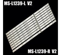 1 set - 9 pcs Lot de 5 bandes de rétroéclairage LED JVC LT-55N776 AKTV CTV5584-UHD-SMART-CURVED CTV554T UHD CTVcape T DU55100055JP MS-L1239-R L V2 ""Nipseyteko