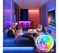 1 set Bandes lumineuses LED RVB 1 m - 30 m, alimentées par port USB 5V avec contrôleur 3 touches, convient pour la décoration de la maison, la fête, les vacances, salon, chambre à coucher, arrière-pla