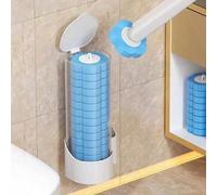 1 set Brosse de toilette jetable avec support et têtes de brosse de rechange, brosse de toilette jetable robuste, poils de nettoyage flexibles, nettoyage en profondeur des fissures, recharge de brosse