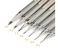 1 Set Crayon mécanique en résine avec recharges de mine, essentiel pour la rentrée scolaire Noyau de plomb d'envoi de 0,3 mm,plomb de 0,5 mm,Noyau de plomb d'envoi de 0,7 mm,Noyau de plomb d'envoi de 