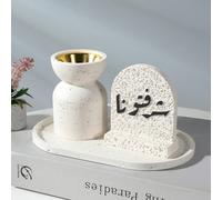 1 set de brûle-encens petit, raffiné et minimaliste. Comprend un brûle-encens, un support à encens, un parfum d'intérieur, une décoration pour la maison. Convient pour la décoration de la maison, la c