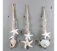1 set de décoration murale en bois de hippocampe/étoile/poisson, décoration d'intérieur de style campagne côtière, panneau mural de plage, décoration nautique pour la chambre à coucher ou le salon Tai