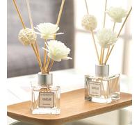 1 set de diffuseur à roseaux de 50 ml, convient pour la maison, le bureau, la chambre, la salle de bain, élimine les odeurs, parfum sans flamme, cadeau pour anniversaire, Noël, Nouvel An (1 bouteille 
