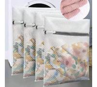1 set de sacs à linge en maille, sacs de lavage à fermeture éclair, sacs de lavage pour lingerie, sacs de lavage anti-déformation pour machine à laver, sacs de protection pour le linge, convenant pour