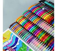1 set de stylos gel pailletés en 36/48/60 couleurs, rentrée scolaire Polypropylène