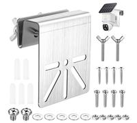 1 Set de Support pour Eufy Camera Exterieur, Support Caméra Gouttière pour Eufy Solocam S340, caméras de sécurité solaires, Supports de Gouttière en Acier Inoxydable pour Caméras dômes IP PTZ