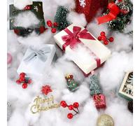 1 set Faux flocons de neige artificiels, décor de paysage enneigé réaliste DIY, pour sapin de Noël, ambiance hivernale, décoration de fête, Noël S,M,L,XL,2XL,3XLPolyester