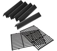 1 Set Grilles de barbecue, Barres Flavorizer, Fonte, Acier poreux, 44,5 x 30 cm, 38,9 cm, Pour Weber Spirit .