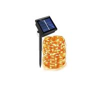 1 Set LED Guirlande Lumineuse Electrosolaire et Etanche avec 300 Lampes pour l'Espace Extérieur 30 m - Blanc Chaud