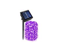 1 Set LED Guirlande Lumineuse Electrosolaire et Etanche avec 330 Lampes pour l'Espace Extérieur 20 m - Violet