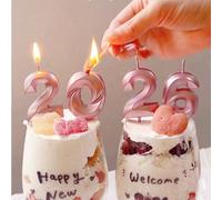 1 set Nouvelles bougies d'anniversaire créatives pour décoration de gâteau d'anniversaire, bougies numériques, bougies d'anniversaire, convient pour différents âges, bougies numériques 3D avec décorat