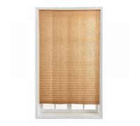 1 Store enrouleur occultant sans cordon, tissu non tissé marron, coupe sur mesure, fenêtre salon chambre .