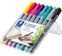 1 stylo à feuille Lumocolor 318 WP8-2, Lumocolor F perm 8St