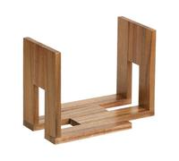 1 support - Organiseur extensible réglable en bois de 20 cm, présentoir de disques vinyle, support d'album de bureau, support de rangement robuste | Organiseur moderne pour table, armoire, salon