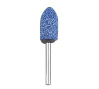 1 tête de ponçage en forme de cylindre bleu corindon pour outil rotatif, tige de 3 mm, métal, bois, jade, polissage, dérouillage, bricolage, atelier, accessoires, technologie frittée, durable