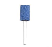 1 tête de ponçage en forme de cylindre bleu corindon pour outil rotatif, tige de 3 mm, métal, bois, jade, polissage, dérouillage, bricolage, atelier, accessoires, technologie frittée, durable, fixe